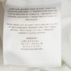 Pre Owned Givenchy White Logo Print Jersey Tank Top M