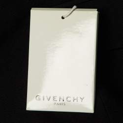 Pre Owned Givenchy Black Wool Button Front Asymmetric Hem Jacket M