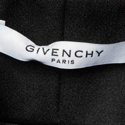 Pre Owned Givenchy Black Wool Button Front Asymmetric Hem Jacket M