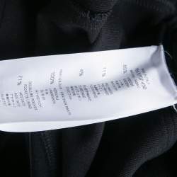 Pre Owned Givenchy Black Knit Zip Detail Moto Jeggings S