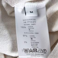 Givenchy Peach Butterfly Print Cotton Crew Neck Jumper M