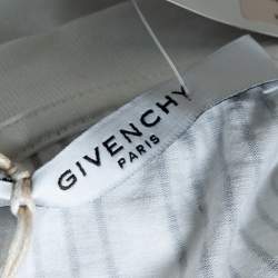 Pre Owned Givenchy White Cotton Jersey Geometric Cross Print T-Shirt S