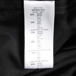 Givenchy Black Mohair Wool Side-Band Detail Trousers M