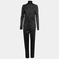 Givenchy Black Neoprene Logo Band Detail Jumpsuit M
