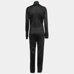 Givenchy Black Neoprene Logo Band Detail Jumpsuit M