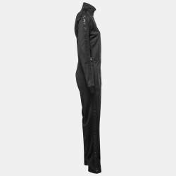 Givenchy Black Neoprene Logo Band Detail Jumpsuit M