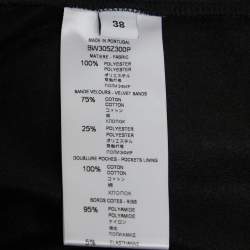 Givenchy Black Knit Side-Stripe Logo Zip Front Jacket M