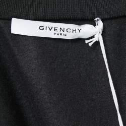 Givenchy Black Knit Side-Stripe Logo Zip Front Jacket M