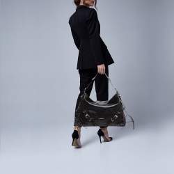 Givenchy Black Leather Medium Corset Voyou Shoulder Bag