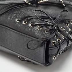Givenchy Black Leather Medium Corset Voyou Shoulder Bag