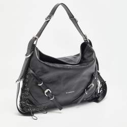 Givenchy Black Leather Medium Corset Voyou Shoulder Bag