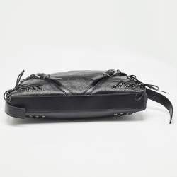 Givenchy Black Leather Medium Corset Voyou Shoulder Bag