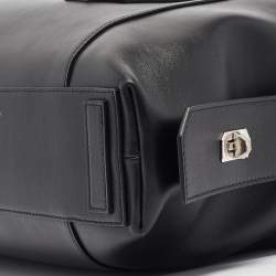 Givenchy Black Leather Medium Antigona Lock Soft Tote
