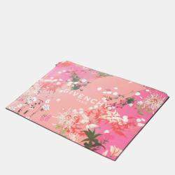 Givenchy Medium Iconic Floral Print Coated Canvas Pouch