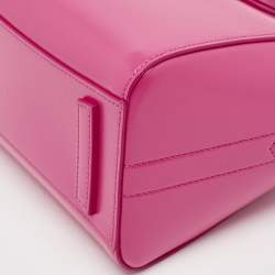 Pre Owned Givenchy Neon Pink Leather Mini Antigona Satchel