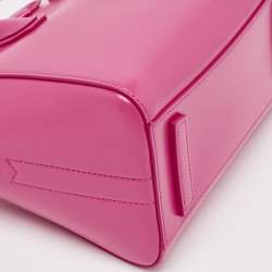 Pre Owned Givenchy Neon Pink Leather Mini Antigona Satchel