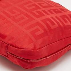 Givenchy Red Signature Fabric Top Handle Bag
