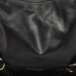 Givenchy Black Leather Medium Voyou Shoulder Bag