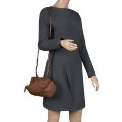 Pre Owned Givenchy Brown Leather Pandora Messenger Bag