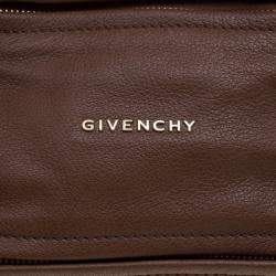 Pre Owned Givenchy Brown Leather Pandora Messenger Bag