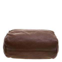 Pre Owned Givenchy Brown Leather Pandora Messenger Bag