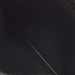 Pre Owned حافظة بطاقات جلد أسود بلوحة شعار جيفنشي