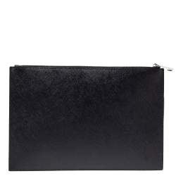 Givenchy Black Leather Capricorn Horoscope Pouch