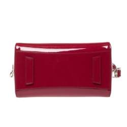 Pre Owned Givenchy Magenta Patent Leather Small Antigona Satchel