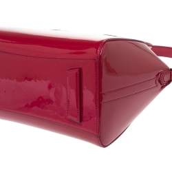 Pre Owned Givenchy Magenta Patent Leather Small Antigona Satchel