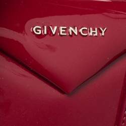 Pre Owned Givenchy Magenta Patent Leather Small Antigona Satchel