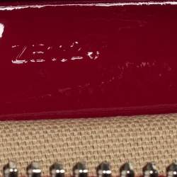 Pre Owned Givenchy Magenta Patent Leather Small Antigona Satchel