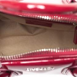 Pre Owned Givenchy Magenta Patent Leather Small Antigona Satchel