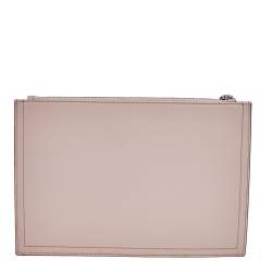 Pre Owned Givenchy Light Pink Leather Medium Antigona Clutch