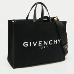Pre Owned Givenchy Black Canvas Medium G Tote