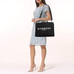Pre Owned Givenchy Black Canvas Medium G Tote