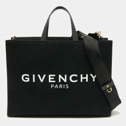 Pre Owned Givenchy Black Canvas Medium G Tote