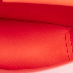 Pre Owned Givenchy Orange Leather Bow Cut Flap Shoulder Bag