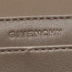 Pre Owned Givenchy Brown Leather Flap Continental Wallet
