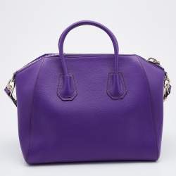 مملوكة مسبقًا حقيبة ساتشل جيفنشي أنتيغونا جلد برتفالية متوسطة