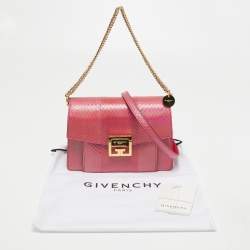 Givenchy Iridescent Pink Snakeskin GV3 Shoulder Bag