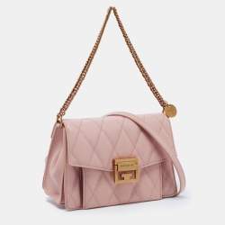 Givenchy Light Beige Quilted Leather Small GV3 Shoulder Bag