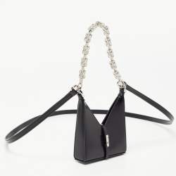 Givenchy Black Leather Micro Cut Out Bag