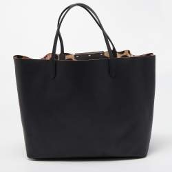 Givenchy Black Coated Canvas Large Antigona Shopper Tote