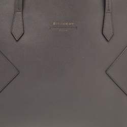 Pre Owned Givenchy Grey/White Leather Wing Shopping Tote