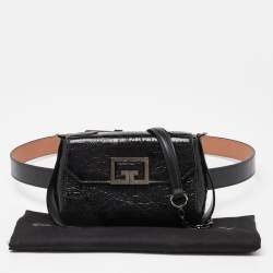 Pre Owned Givenchy Black Leather Belt Bag