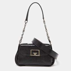 Pre Owned Givenchy Black Leather Belt Bag