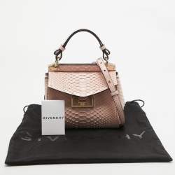 Givenchy Light Pink Python Mystic Top Handle Bag