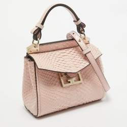 Givenchy Light Pink Python Mystic Top Handle Bag