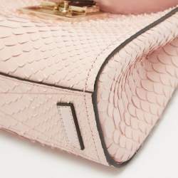 Givenchy Light Pink Python Mystic Top Handle Bag