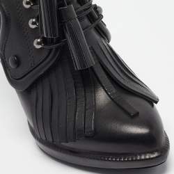 Givenchy Black Leather Ankle Length Boots Size 39